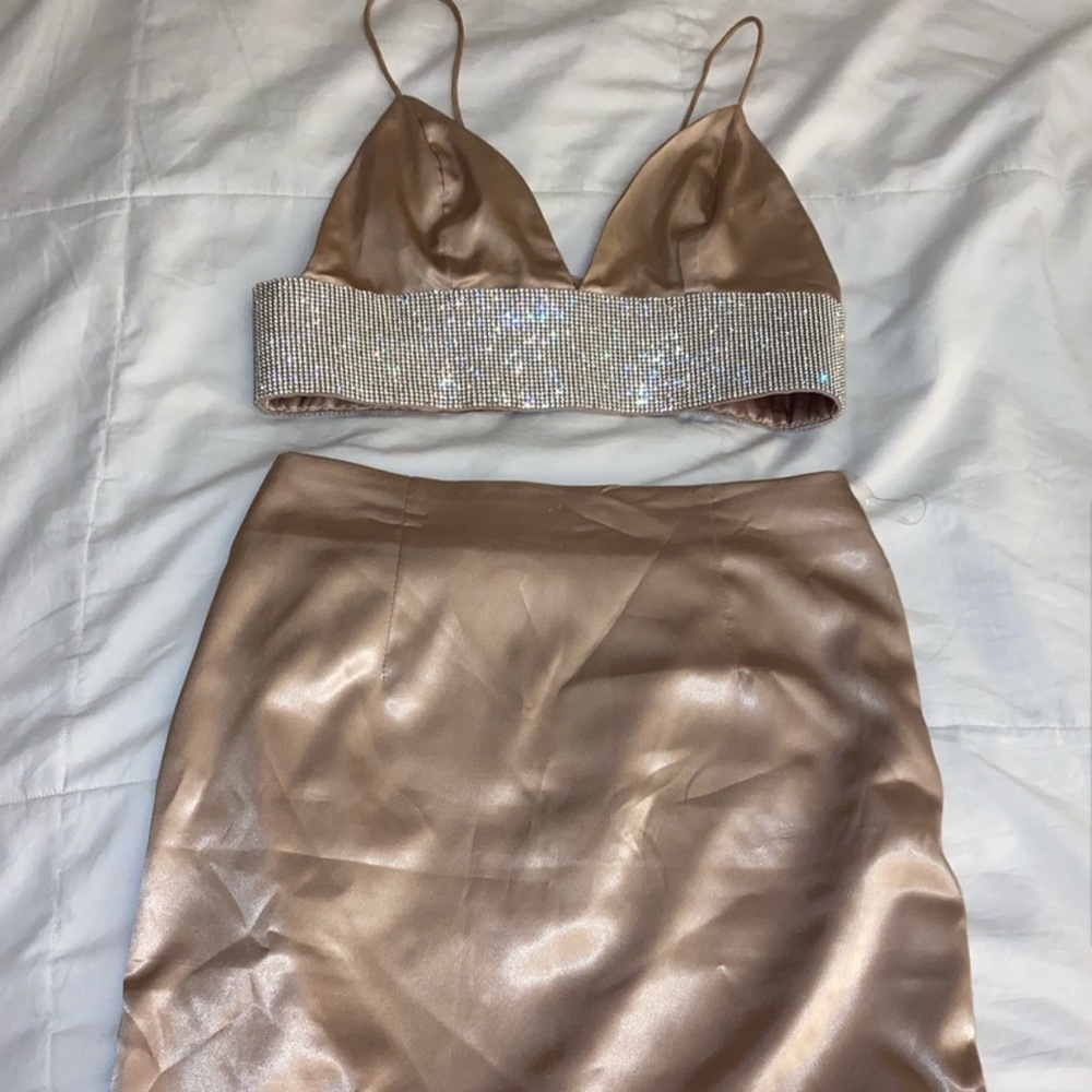 Meshki Rose Gold Diamanté Set - Picture 6 of 8
